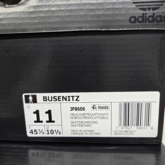 New Adidas Busenitz Pro \'Black Scarlet\' Men\'s Skateboarding Shoes Size 11 main image 7